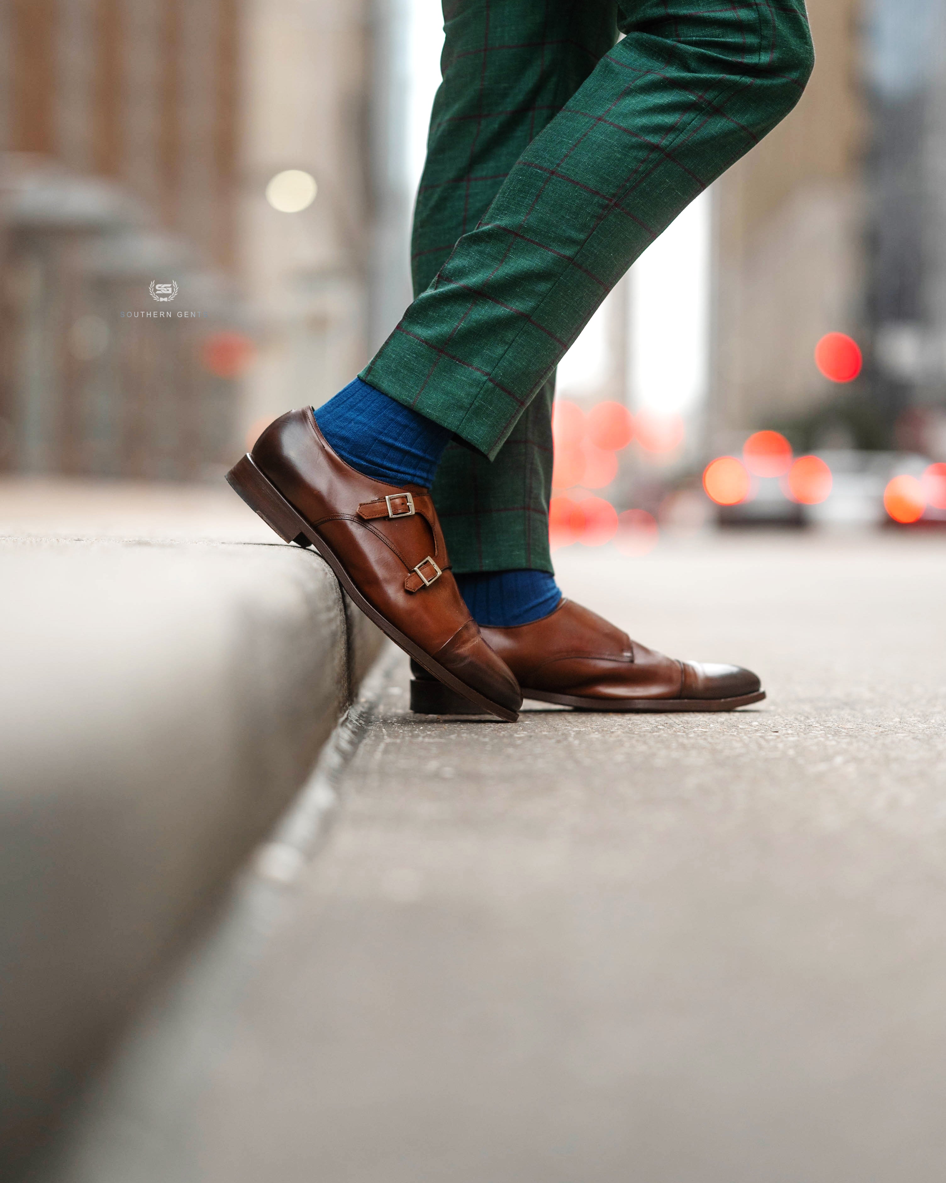 SG Hamilton Double Monkstrap Dark Brown Southern Gents