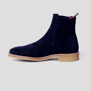 Southern Gents Emerson Chelsea Boot - Black Crepe