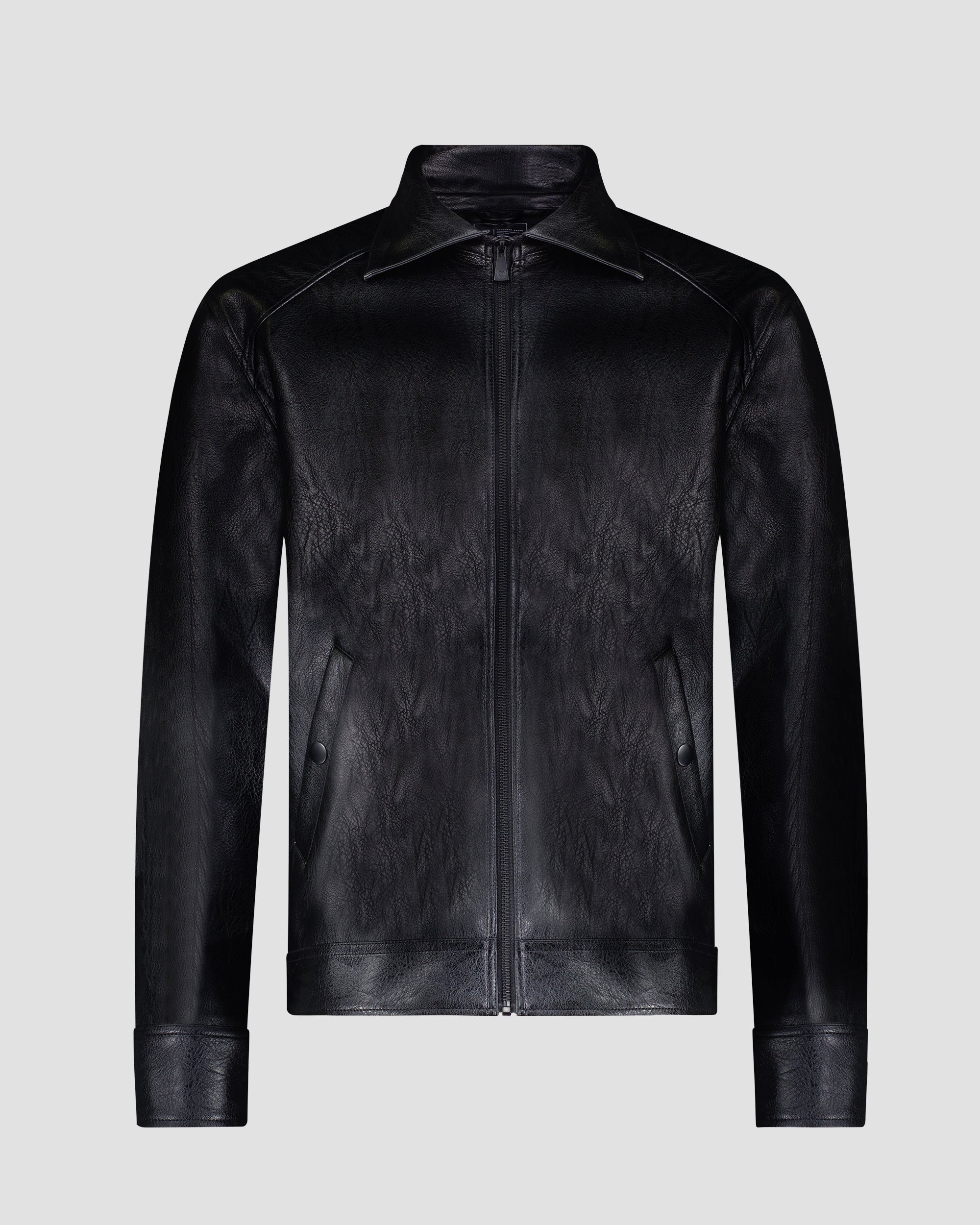 SG Leather Trucker Jacket - Black – Southern Gents