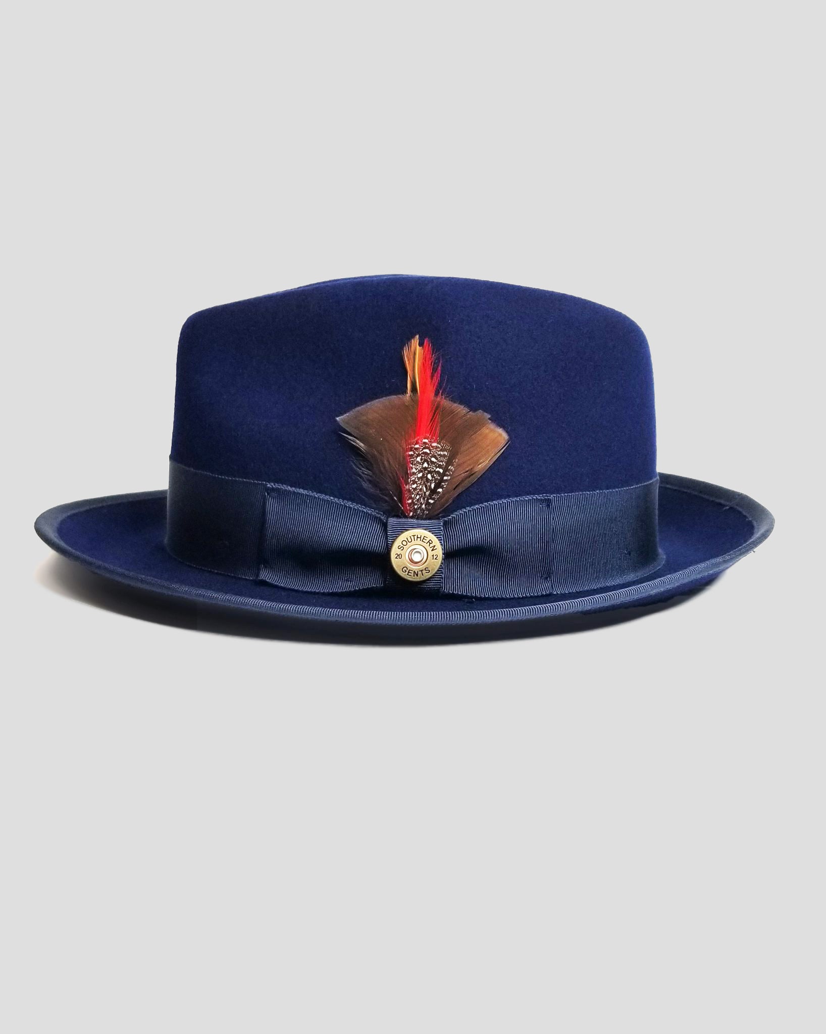 Modern Style Navy Trilby Fedora Southern Gents - Main Image