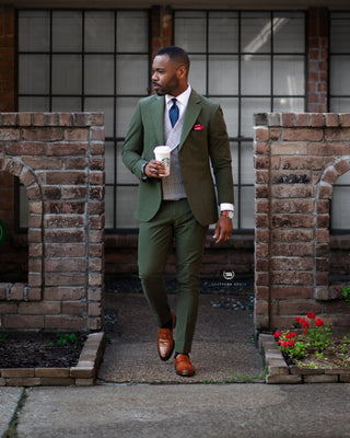 Southern Gents Olive Green Suit Blazer