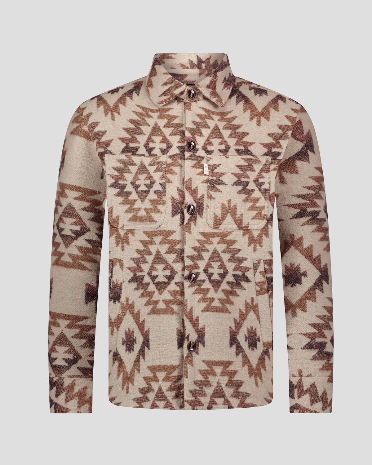 Southern Gents Quilted Aztec Shirt Jacket - Brown – Southern Gents