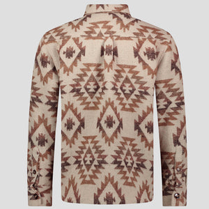 Southern Gents Aztec Overshirt - Brown
