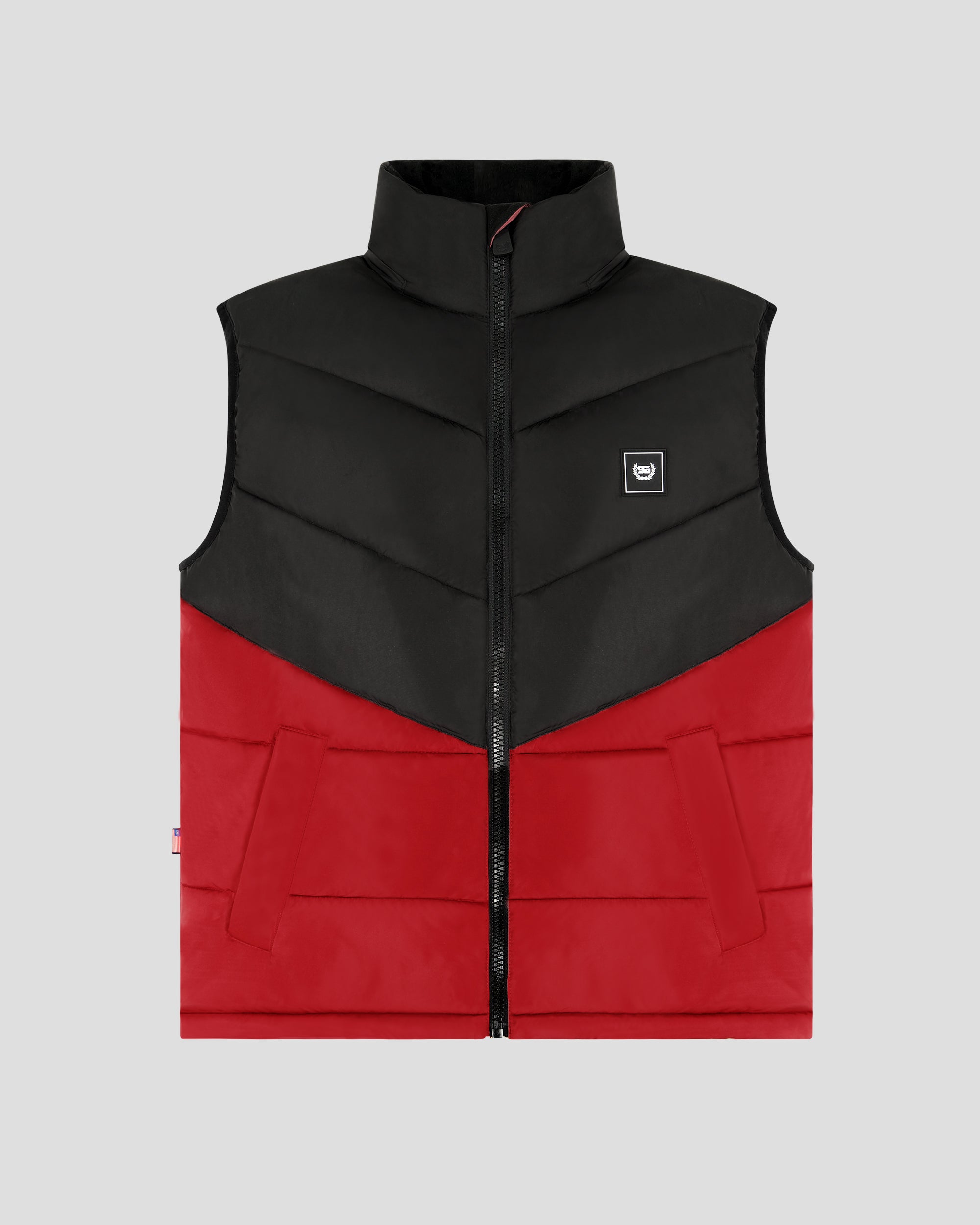 SG Puffer Vest Black Red – Southern Gents