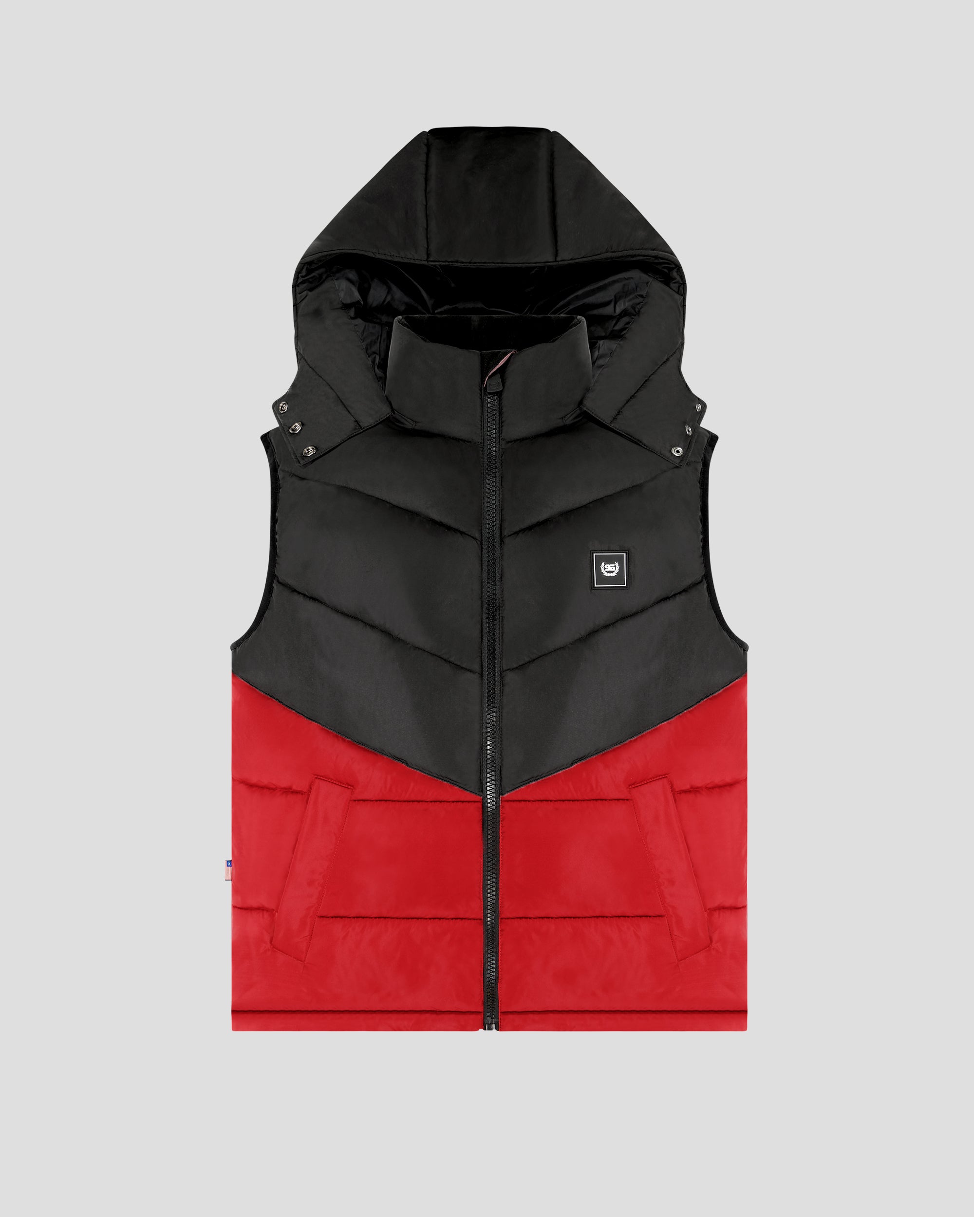 Red down hot sale vest mens