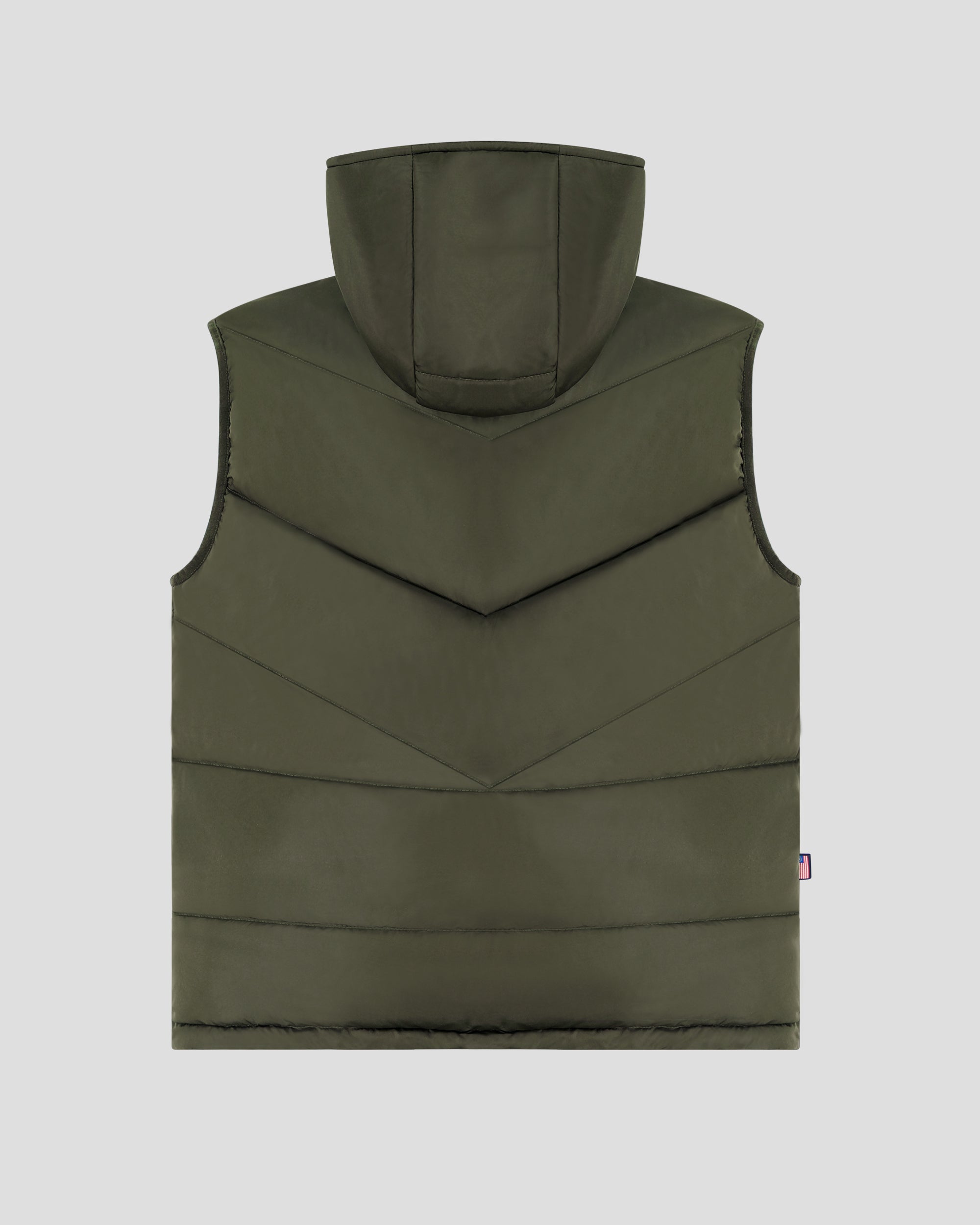 Army green cheap puffer vest