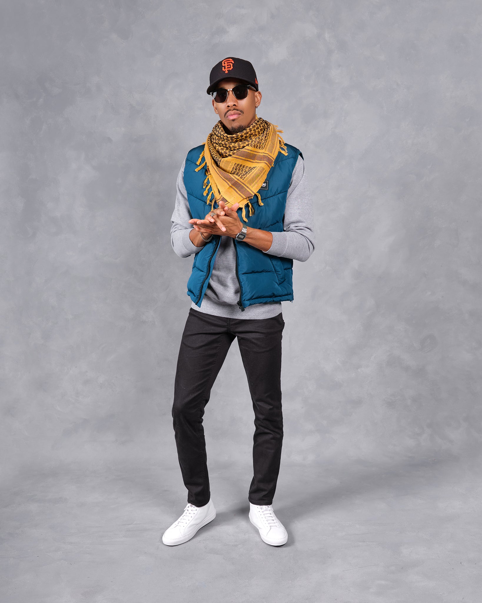 Southern Gents Puffer Vest - Teal
