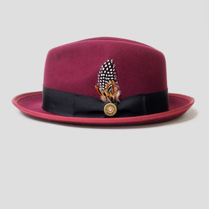 Burgundy Trilby Fedora V2 for Men Southern Gents