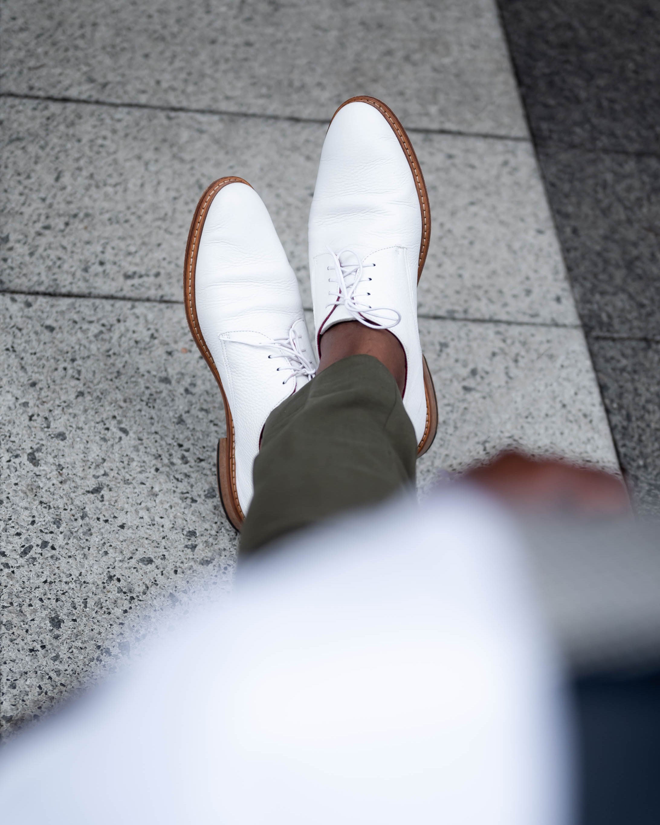 Mens white derby shoes sale