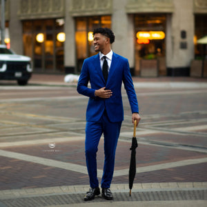 Southern Gents Suit Trouser - True Blue