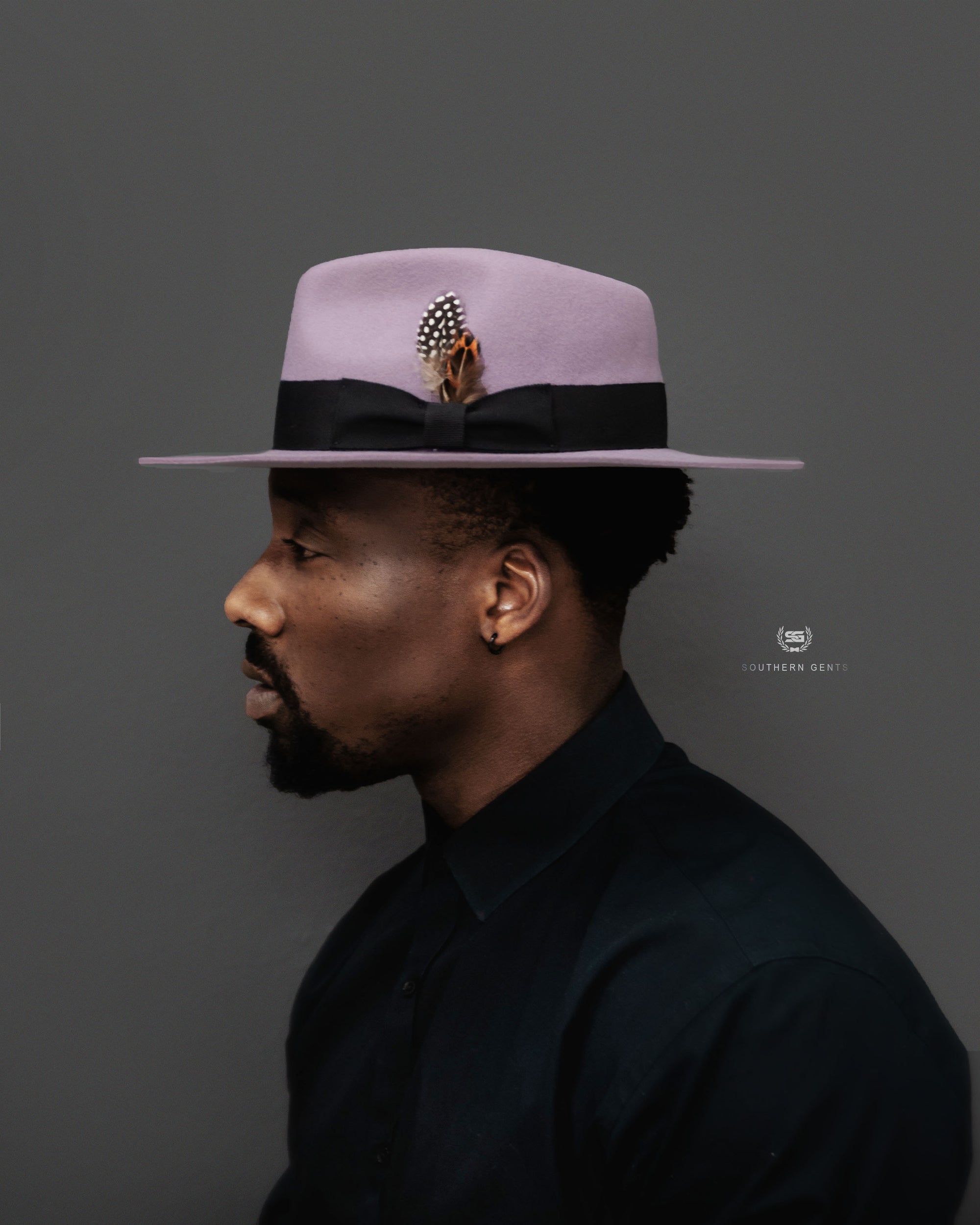 SG Ferguson Fedora Hat - Lavender + Black – Southern Gents